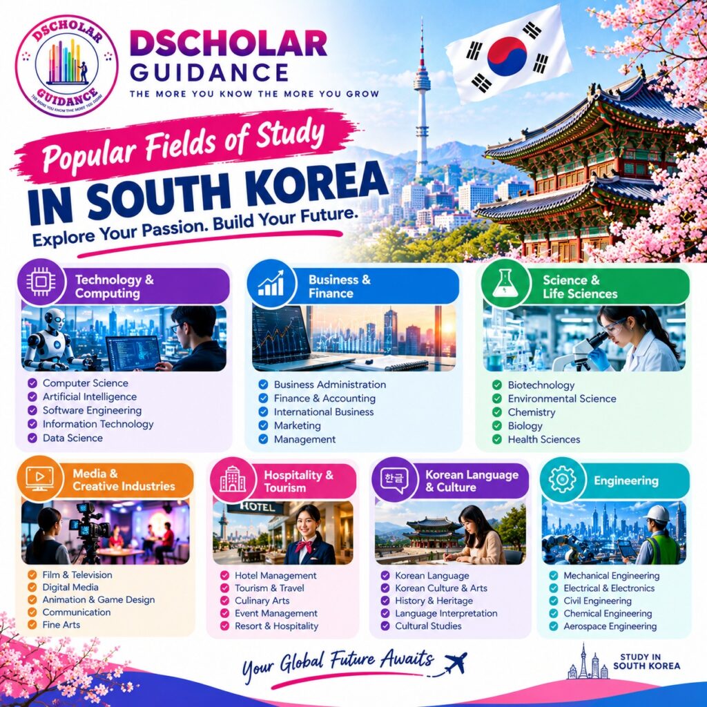 🎓🇰🇷 *WHAT CAN YOU STUDY IN SOUTH KOREA?* 🎓🇰🇷 *WHAT CAN YOU